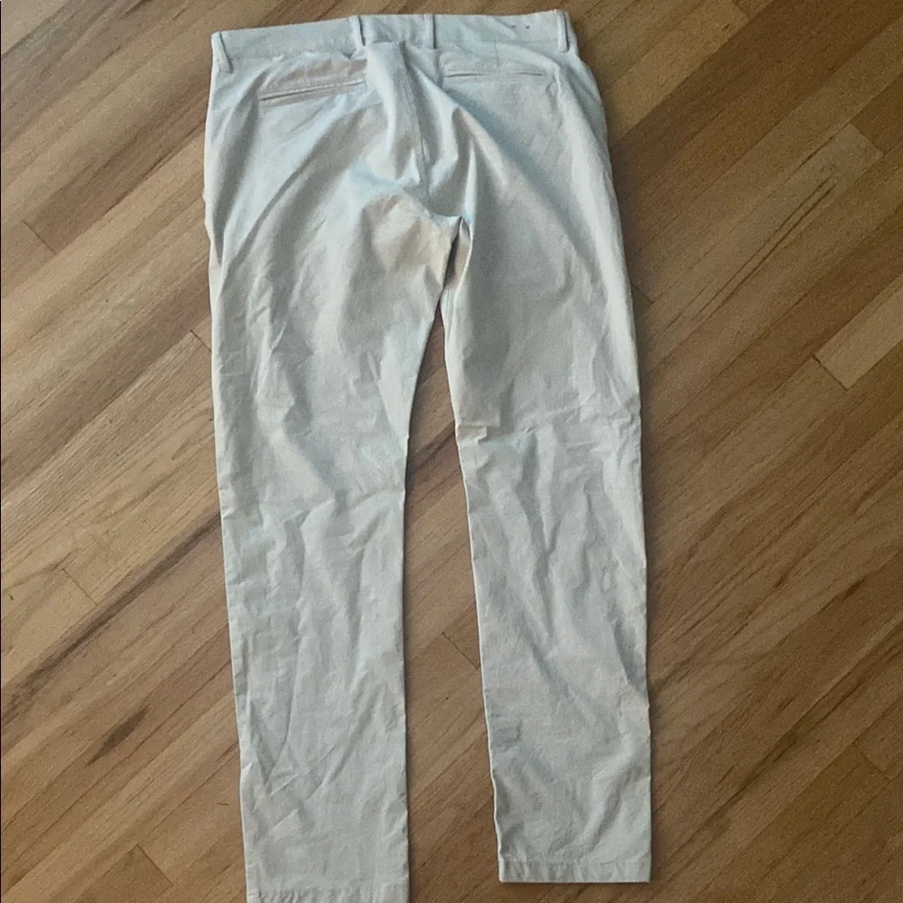 Men's Slim Fit Cream Chino Pants